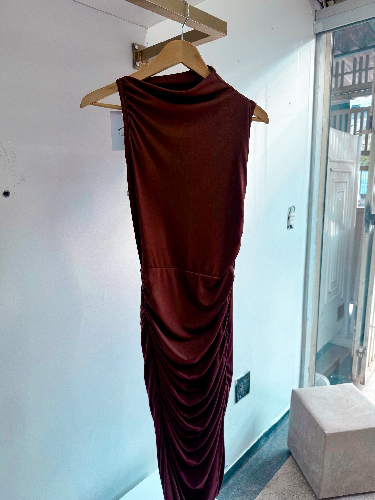 Vestido Longo Plissado