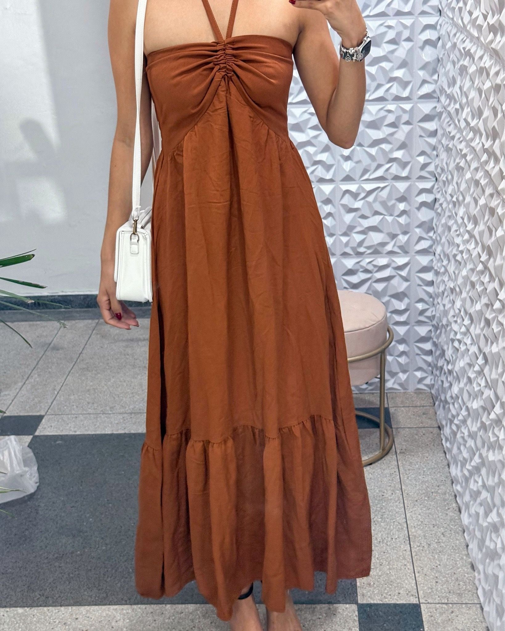 Vestido Longo Amarração